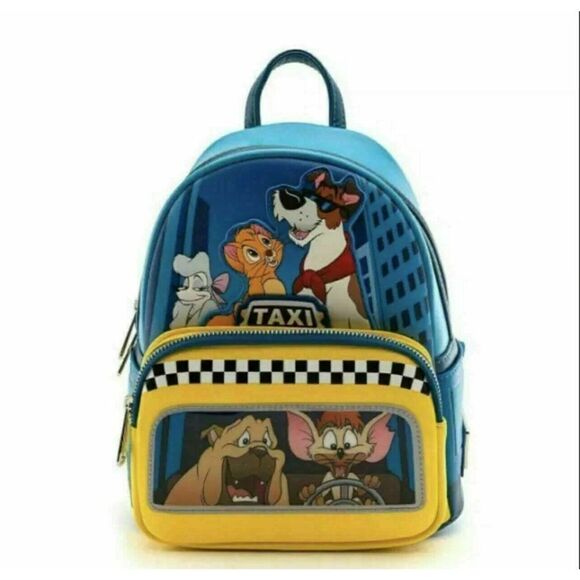 Disney Loungefly Exclusive Oliver & Company Taxi Ride Mini Backpack